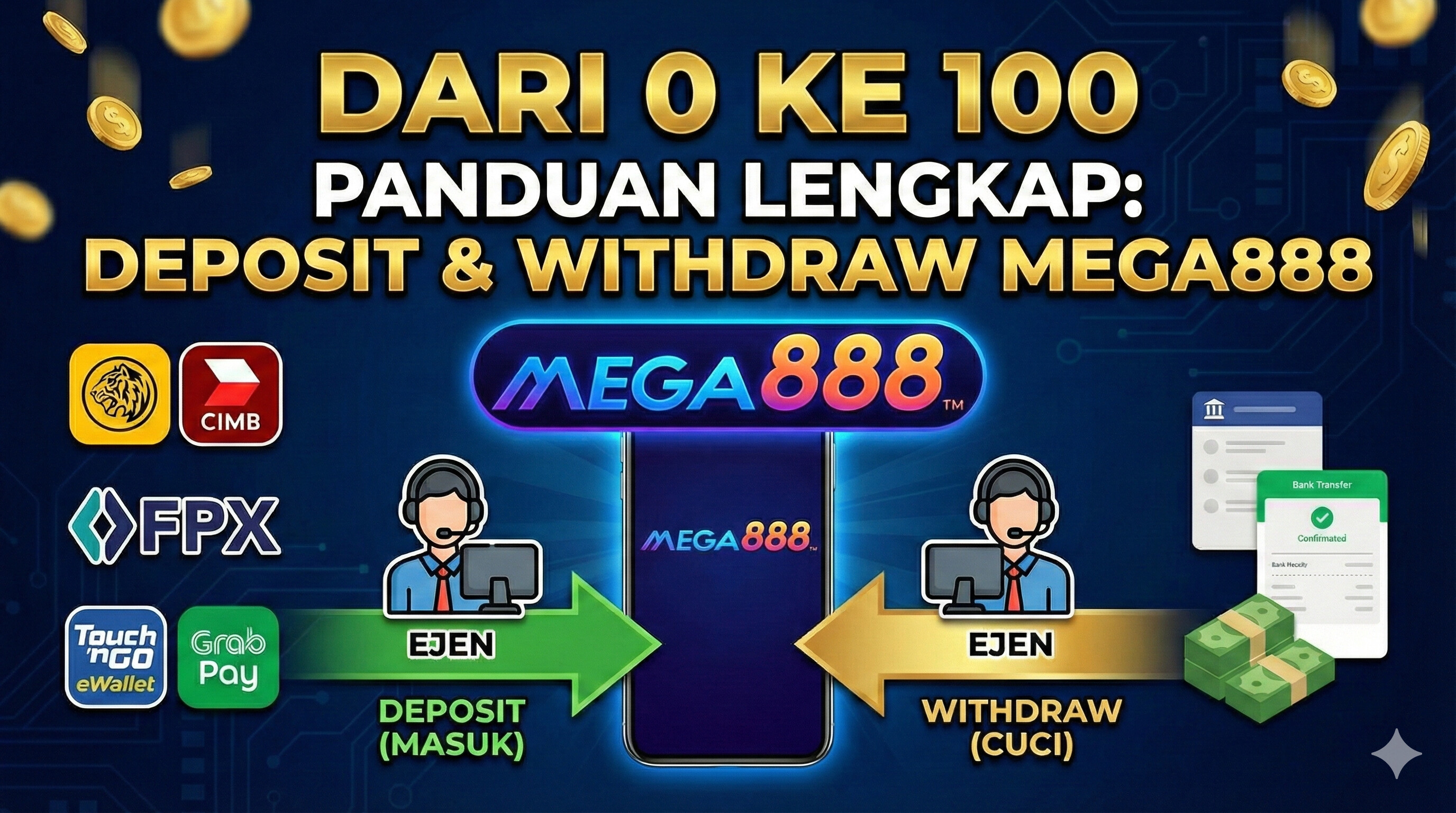 Panduan Lengkap Cara Deposit & Withdraw Mega888